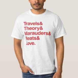 T-shirt Amour de Travels& Theory& Marauders& Beats&