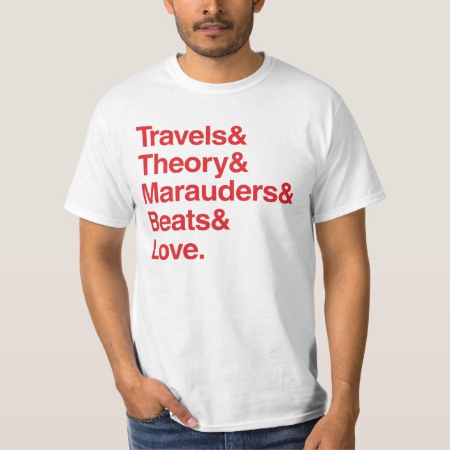 T-shirt Amour de Travels& Theory& Marauders& Beats& (Devant)