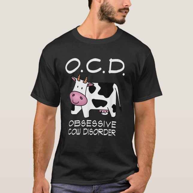 T-shirt Amour de vache Trouble obsessionnel de la vache (Devant)