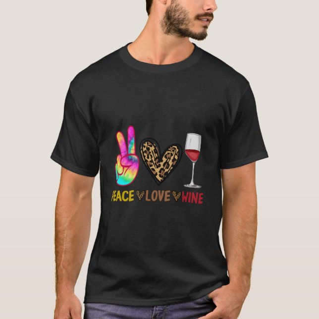 T-shirt Amour de vin pour boire du vin (Devant)