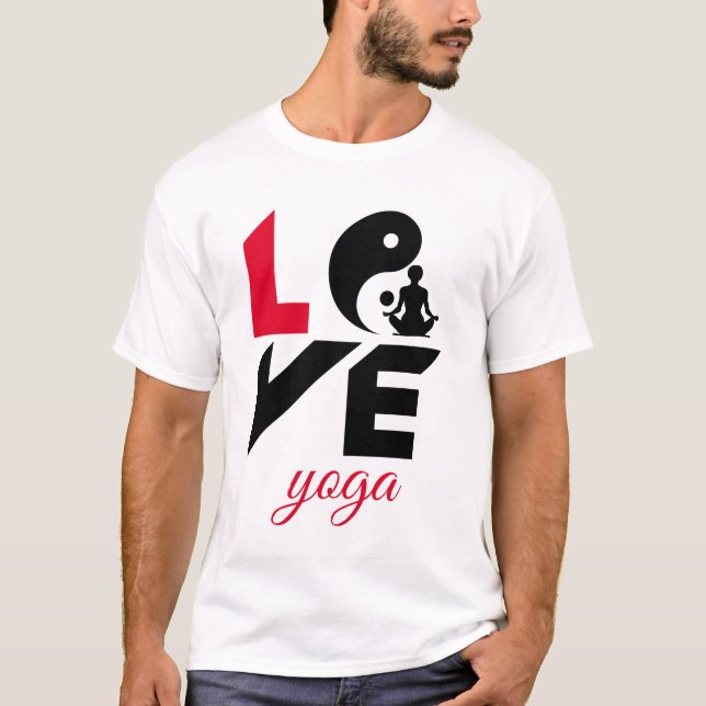 T-shirt Amour de yoga (Devant)