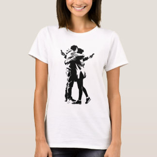 T-shirt Amour déconnecté : Romance moderne Art banksy