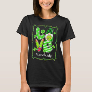 T-shirt Amour Déjeuner Lady Gnome Funny St Patrick S Day S