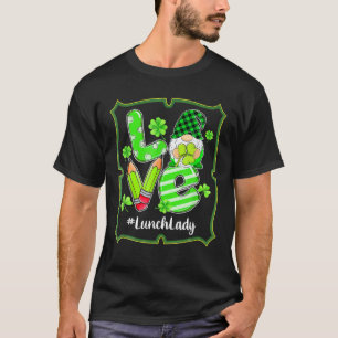 T-shirt AMOUR Déjeuner Lady Gnome Funny St Patrick's Day S