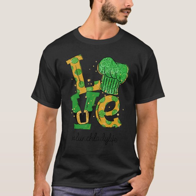 T-shirt Amour Déjeuner Lady Life St Patrick's Day (Devant)
