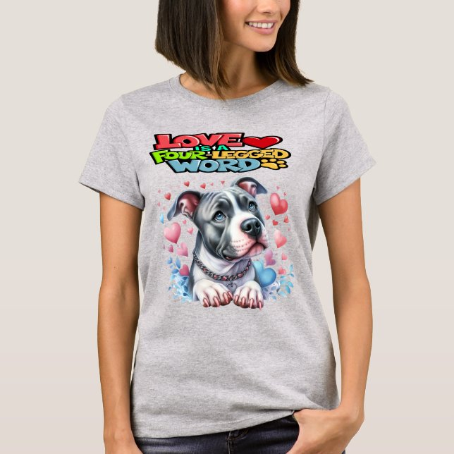 T-shirt Amour des animaux (Devant)