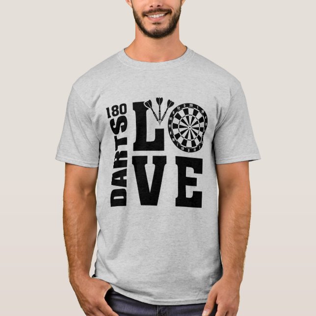 T-shirt Amour des fléchettes (Devant)