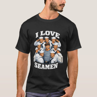 T-shirt Amour des marins jeu de mots drôle mème paillard d
