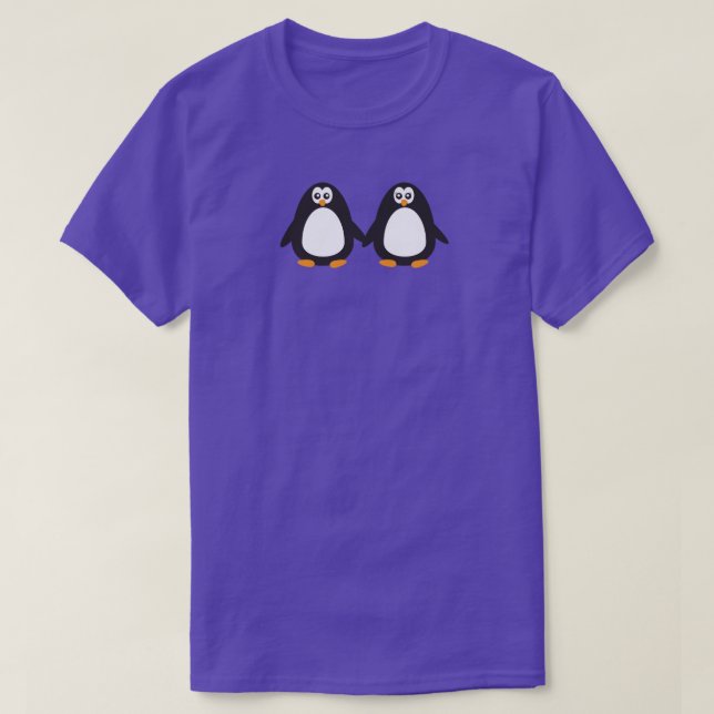T-shirt Amour des pingouins (Design devant)