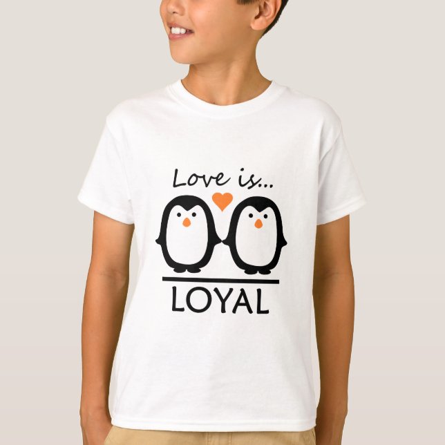 T-shirt Amour des pingouins (Devant)