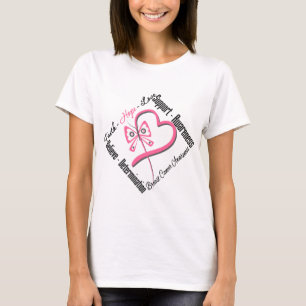 T-shirt Amour d'espoir de foi de cancer du sein