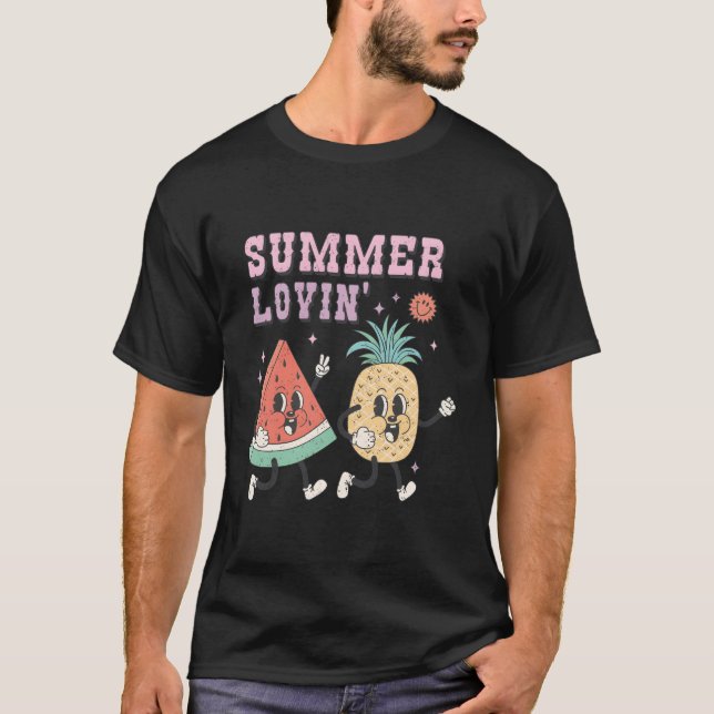 T-shirt Amour d'été Pastèque Et Eapple Coon (Devant)