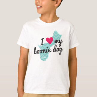 T-shirt Amour d'I des enfants ma chemise de chien de