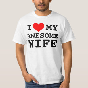 T-shirt Amour d'I des hommes mon épouse impressionnante