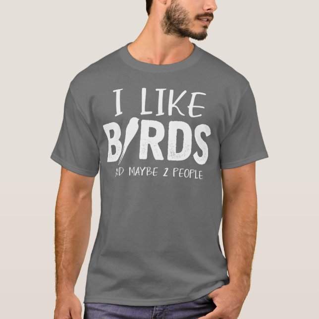 T-shirt Amour d'oiseau Plaisanterie Personnes Budgie Parro (Devant)