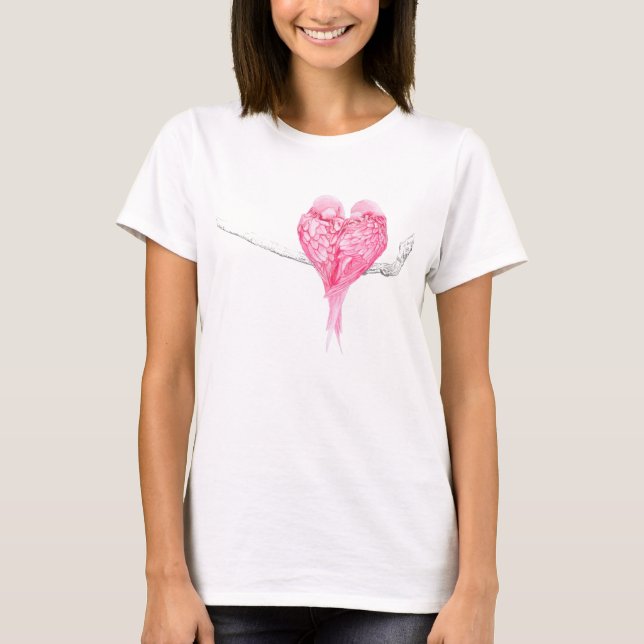 T-shirt Amour d'oiseaux (Devant)
