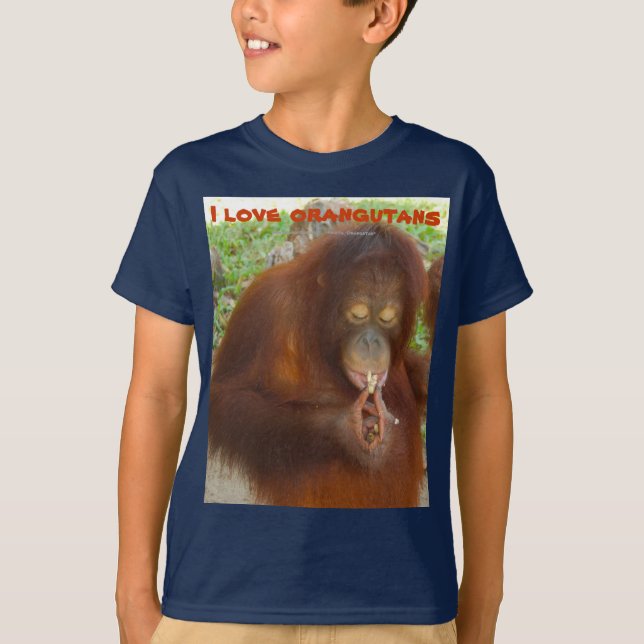 T-shirt Amour d'orang-outan (Devant)