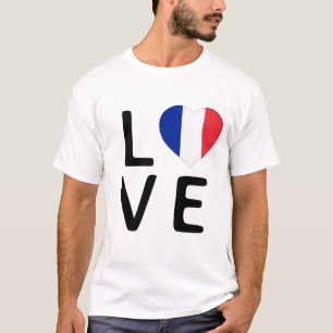 T-shirt Amour - Drapeau France