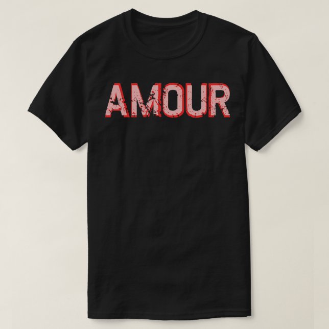 T-shirt Amour drôle AMOUR Grunge (Design devant)