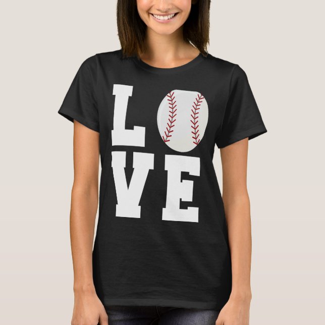 T-shirt Amour Drôle Baseball Maman Papa Coach Joueur Athlè (Devant)