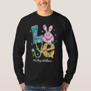 T-shirt Amour drôle Bunny Orthopédique Infirmière Pâques F