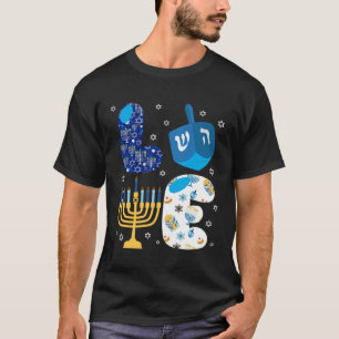 T-shirt Amour drôle Cute Hanoukka Décorations Dreidel Meno