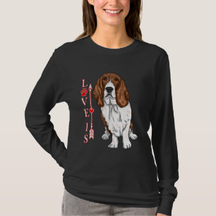 T-shirt Amour Drôle Est Basset Hound Chien Chien Mignonne 