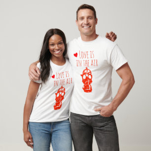T-shirt Amour drôle est dans l'air Masque à gaz Anti Saint