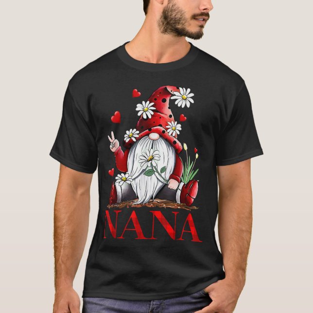 T-shirt Amour Drôle Être Appelé Nana Gnome Saint-Valentin  (Devant)