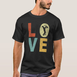 T-shirt Amour Drôle Saxophone Musicien Jazz Musique 90S Re
