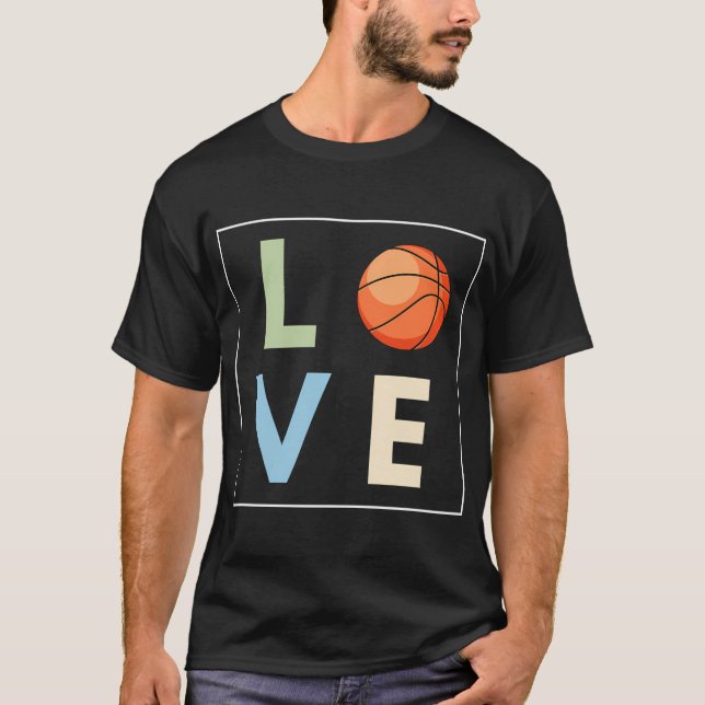 T-shirt Amour du basket-ball (Devant)