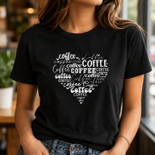 T-shirt Amour du café Art Word