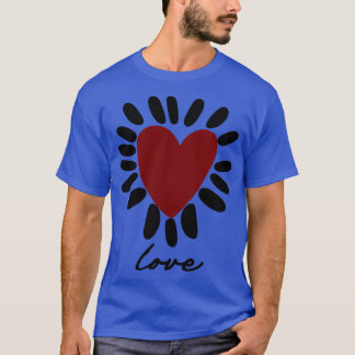 T-shirt amour du coeur