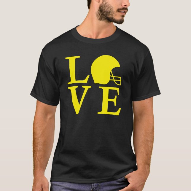 T-shirt AMOUR du football de l'Iowa (Devant)