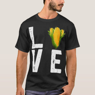 T-shirt Amour du maïs Amour agricole Agricole Maïs Amoureu
