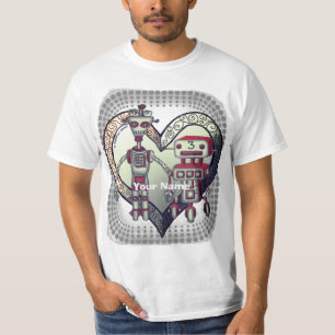 T-shirt amour du robot scifi