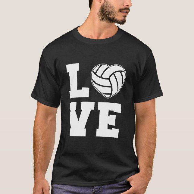 T-shirt Amour du volley-ball (Devant)