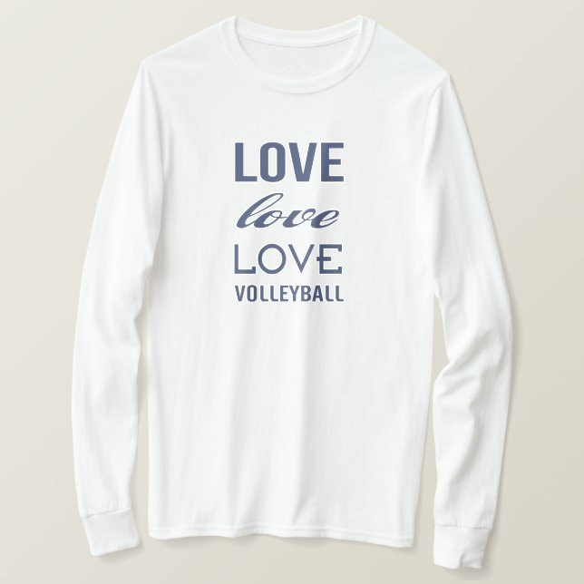 T-shirt Amour du Volleyball (Design devant)