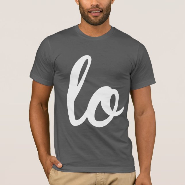 T-SHIRT AMOUR ÉCRIVANT À GAUCHE - BLANC - .PNG (Devant)