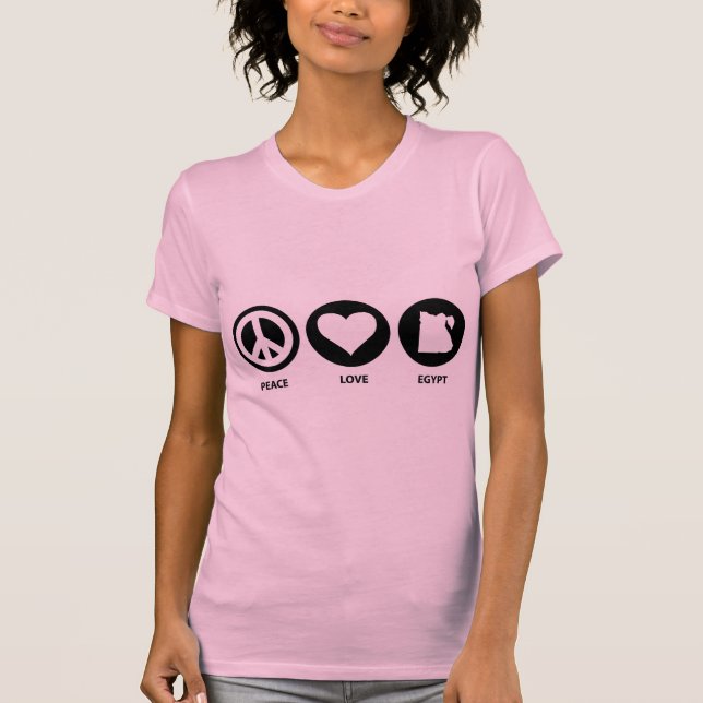T-shirt Amour Egypte de paix (Devant)