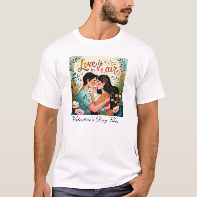 T-shirt Amour en l'air - Vibes de la Saint-Valentin (Devant)