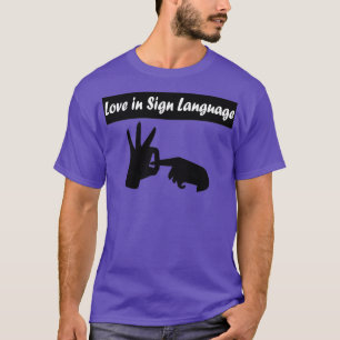 T-shirt amour en langue des signes 4