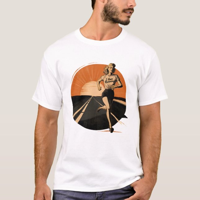 T-shirt Amour énergétique : Courir (Devant)