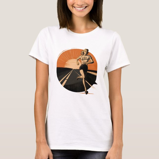 T-shirt Amour énergétique : Courir (Devant)