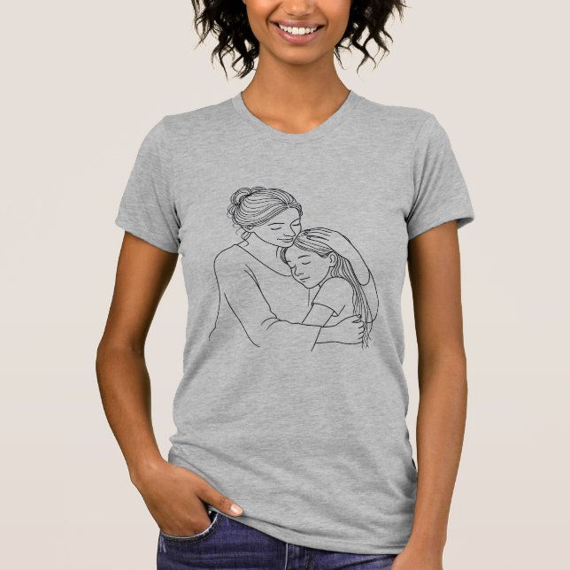 T-shirt Amour entre mère et fille (Devant)
