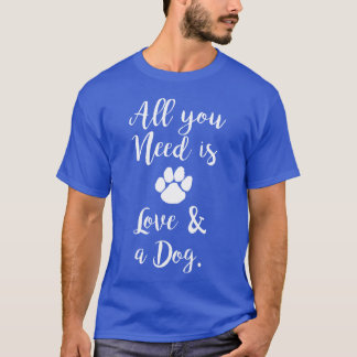 T-shirt Amour et amis de chien