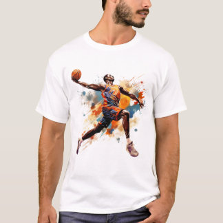 T-shirt Amour Et Basket-Ball - Design 2