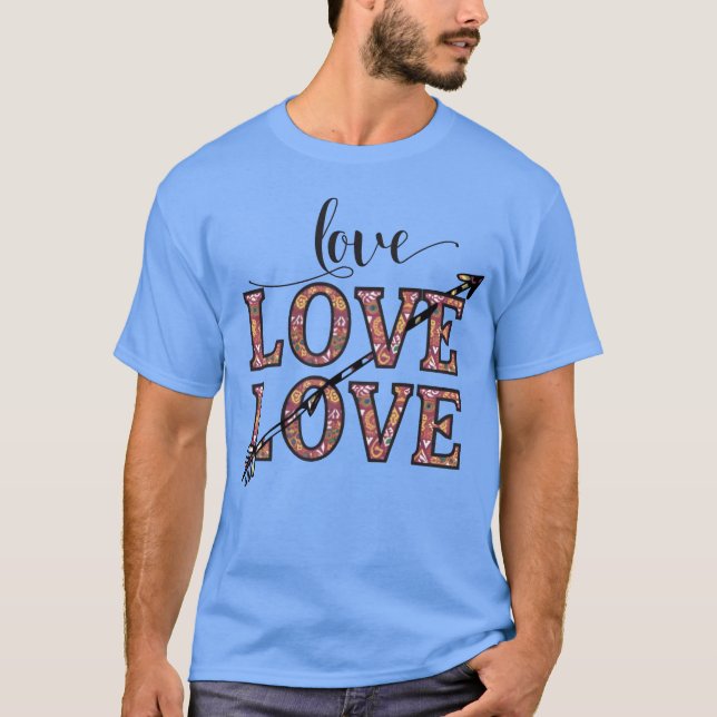 T-shirt Amour et beauté drôle (Devant)
