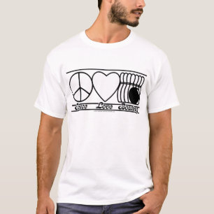 T-shirt Amour et bowling de paix