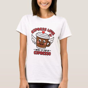 T-shirt Amour et expresso